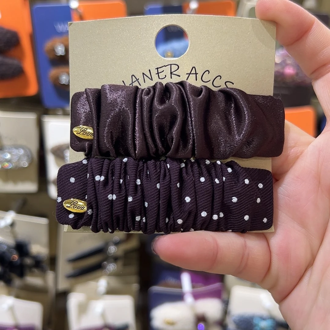 布艺非金属紫色拜拜夹