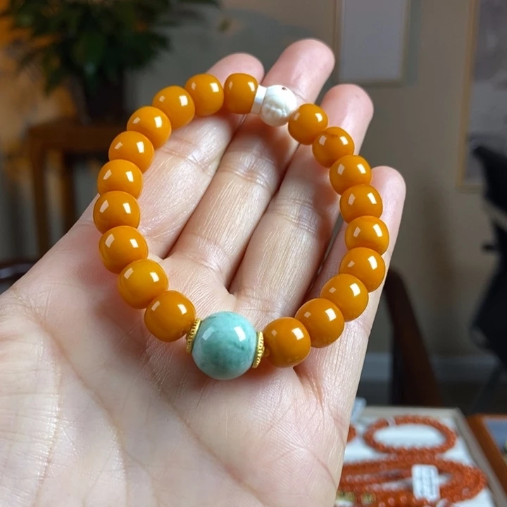 琥珀手链未镶嵌蜜蜡手串9