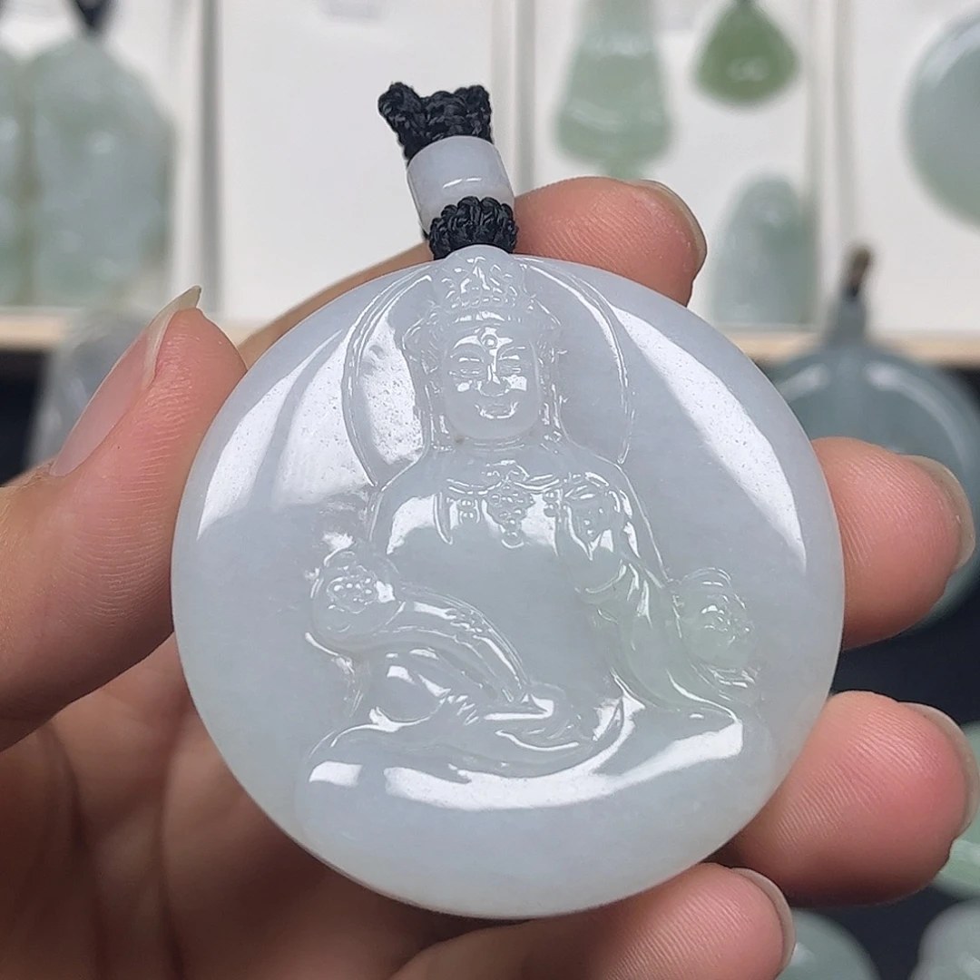 颈饰未镶嵌翡翠缅甸天然翡翠