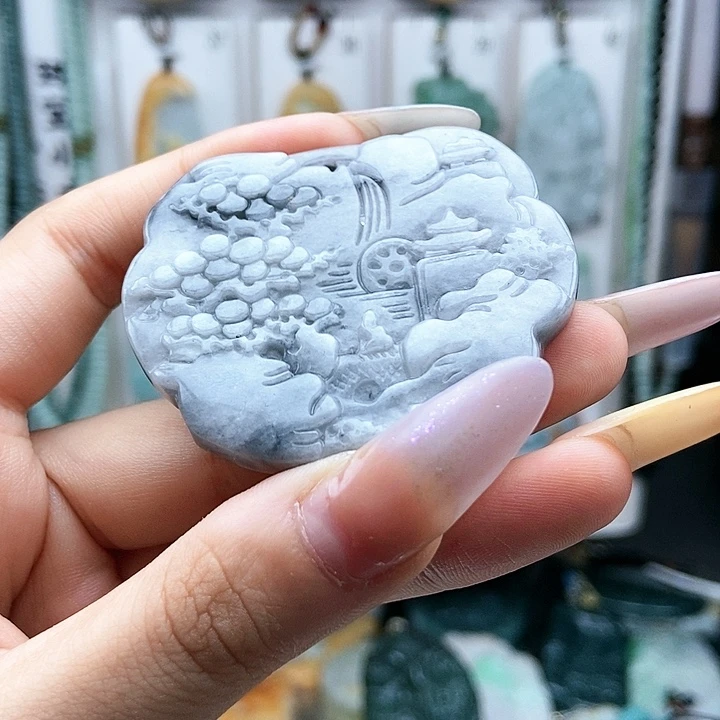 翡翠未镶嵌颈饰翡翠