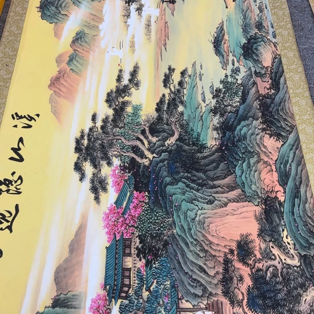 国画QC原创横山水作品！带证书！限购一单