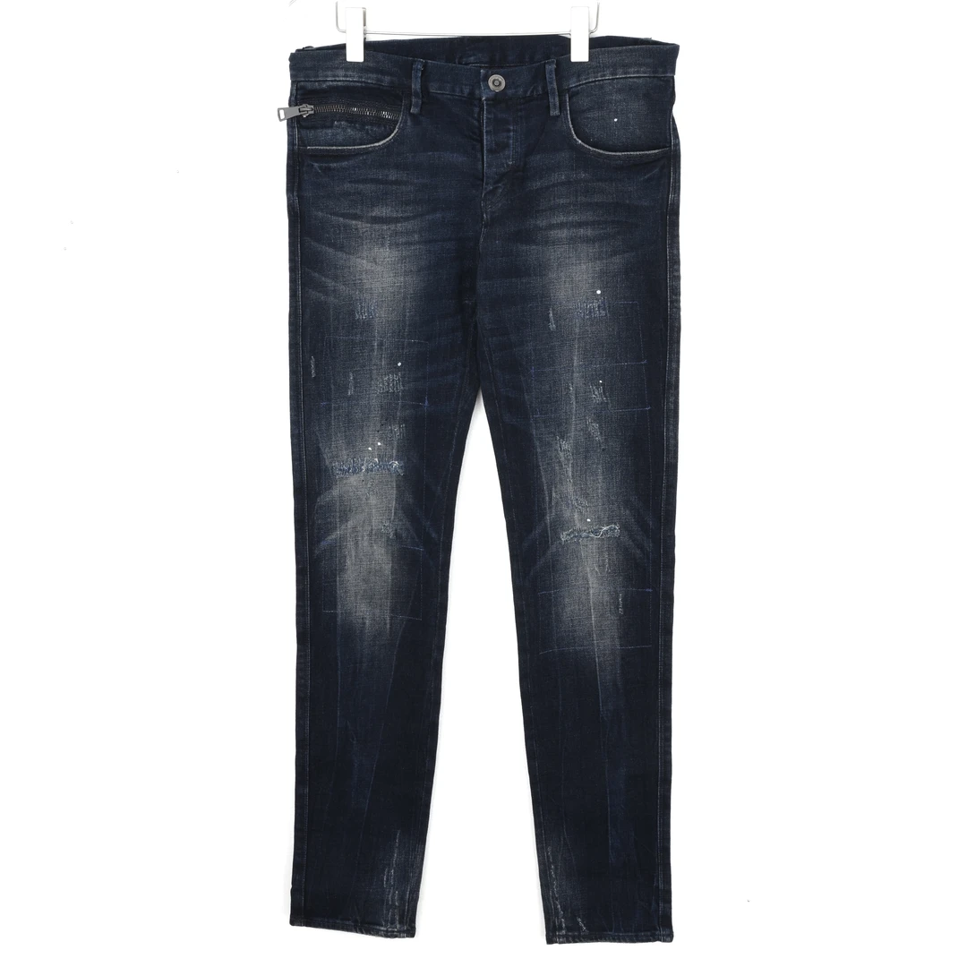 EMPORIO ARMANI 男士纽扣款直筒牛仔裤 6X1J10 1DATZ 0906