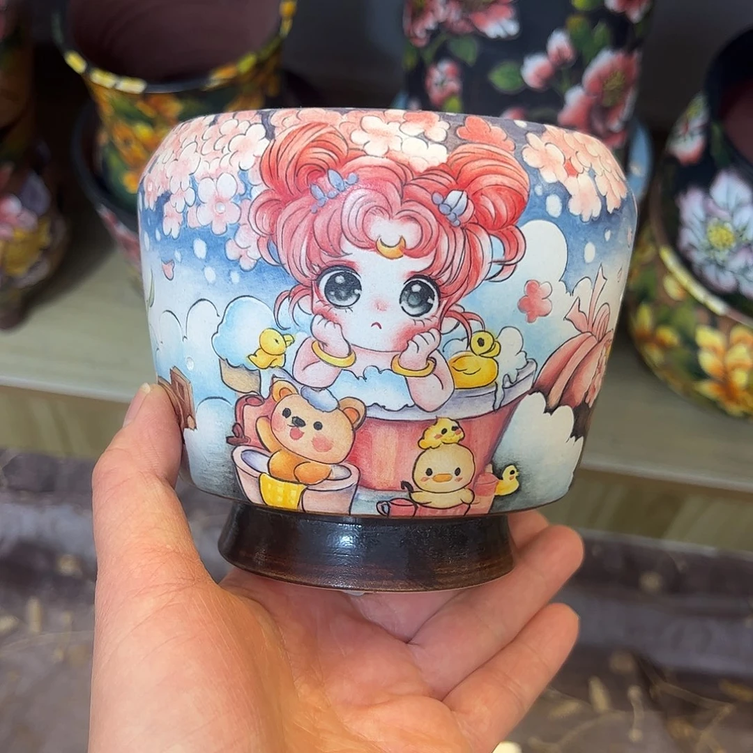 景德镇炫彩手绘口10