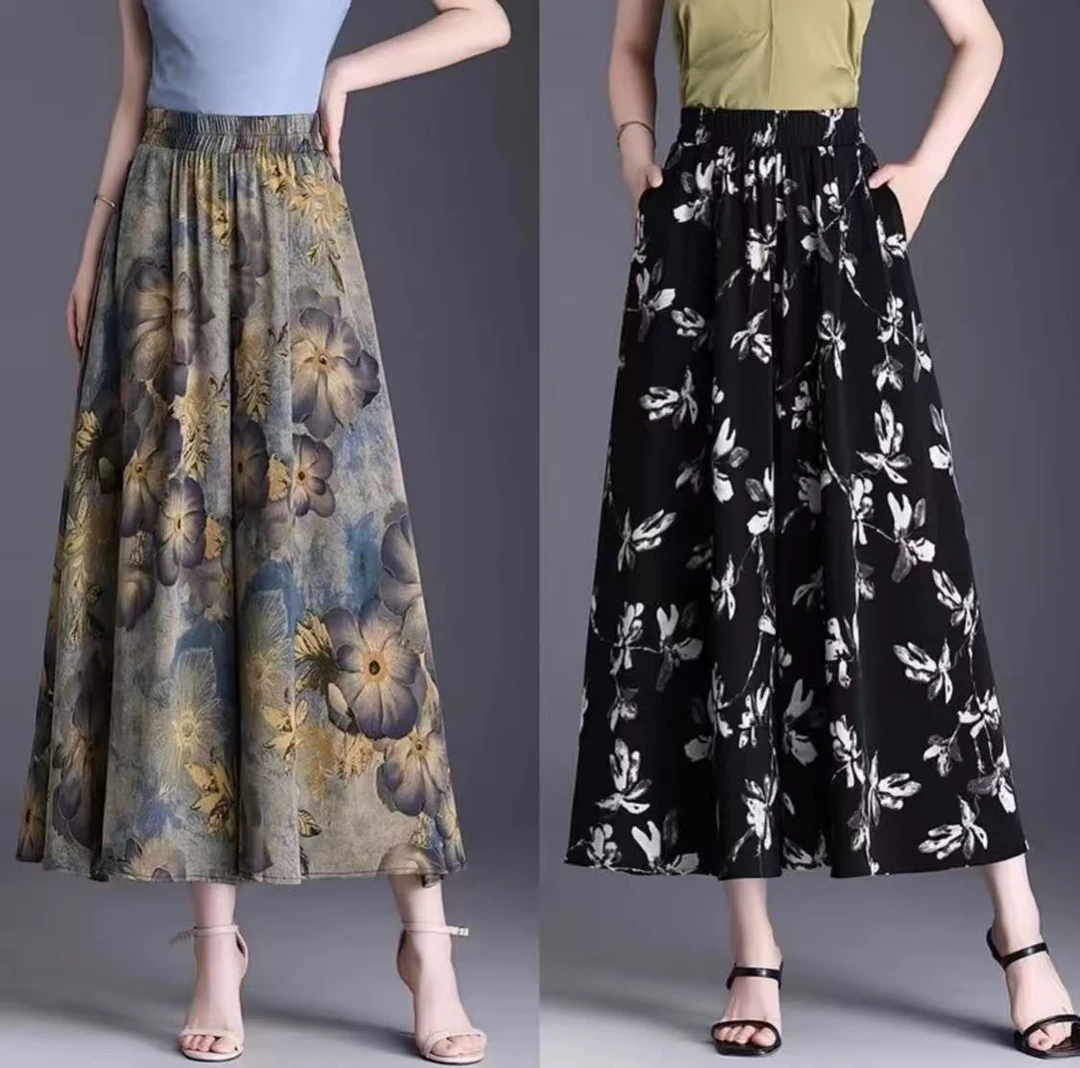 国色天香裙裤休闲裤女2025年新款半身裙宽松显瘦洋气裤腿防晒裙裤