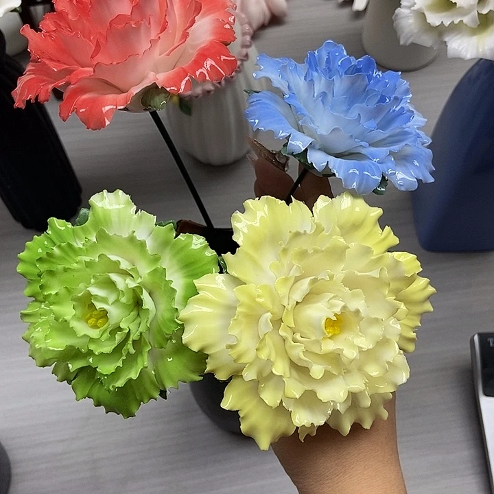 玉***菜陶瓷纯手工捏花设计