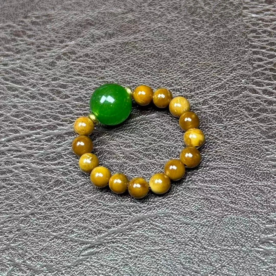 STJ093库克绿戒指精美戒指无礼盒