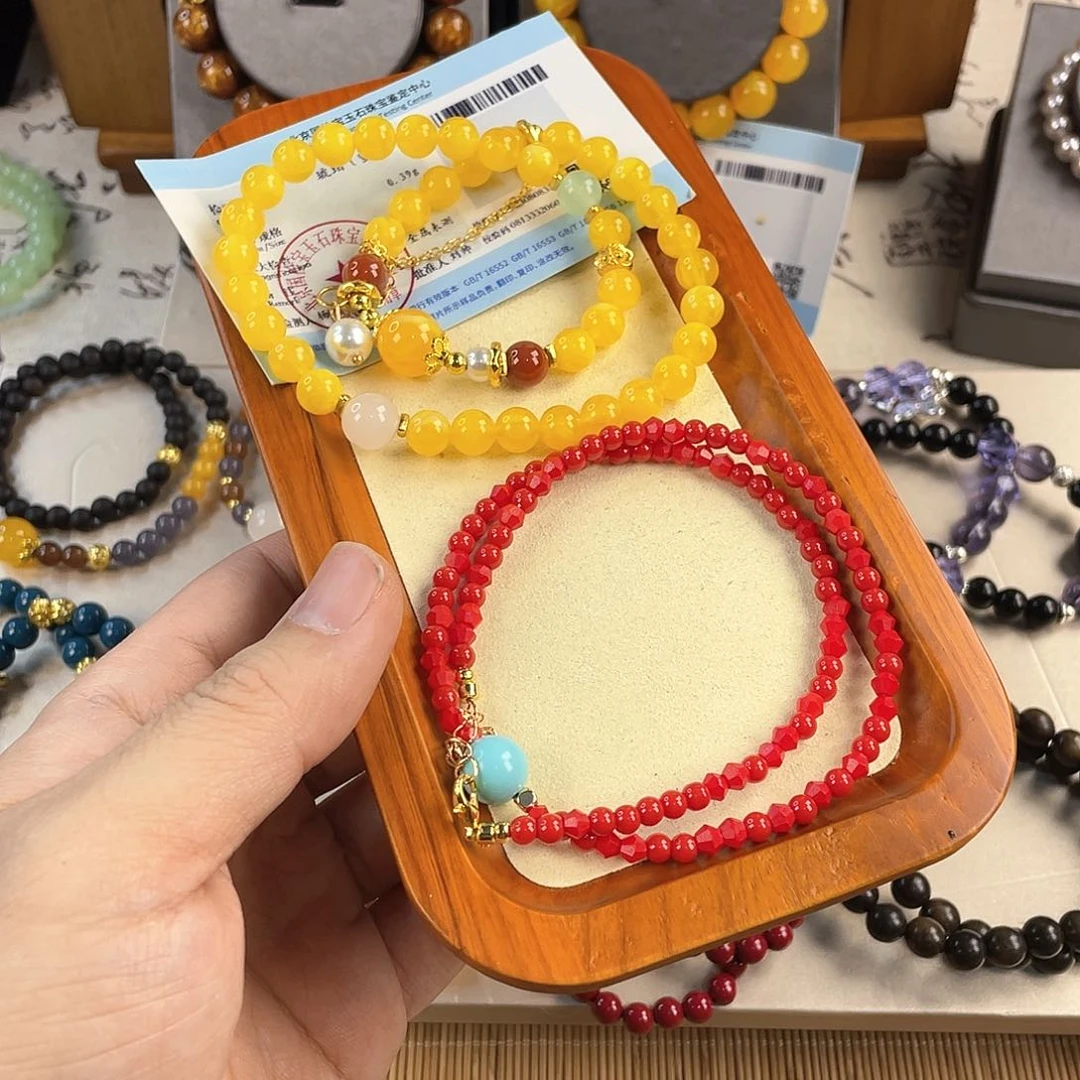 南红玛瑙手饰银S925镀金镶嵌