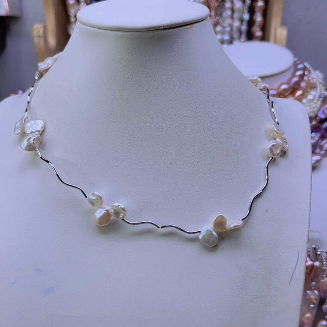 淡水珍珠手绳合金