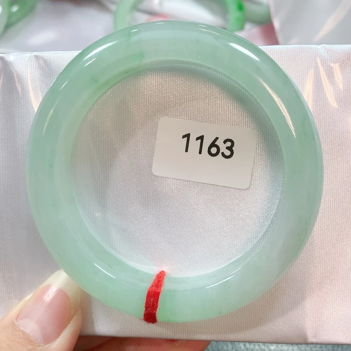 翡翠手镯未镶嵌天然翡翠手镯53.5