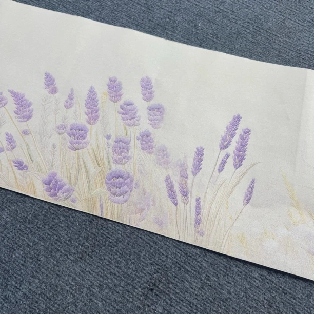 【纳米十里薰衣草长卷】大风堂特制涂层半生熟书法国画作品宣纸