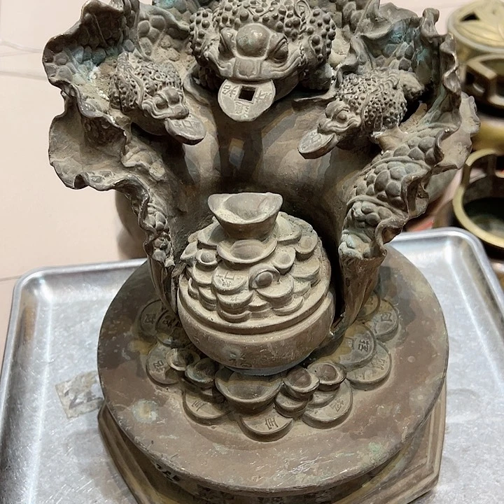 珍****马黄铜摆件工艺品，