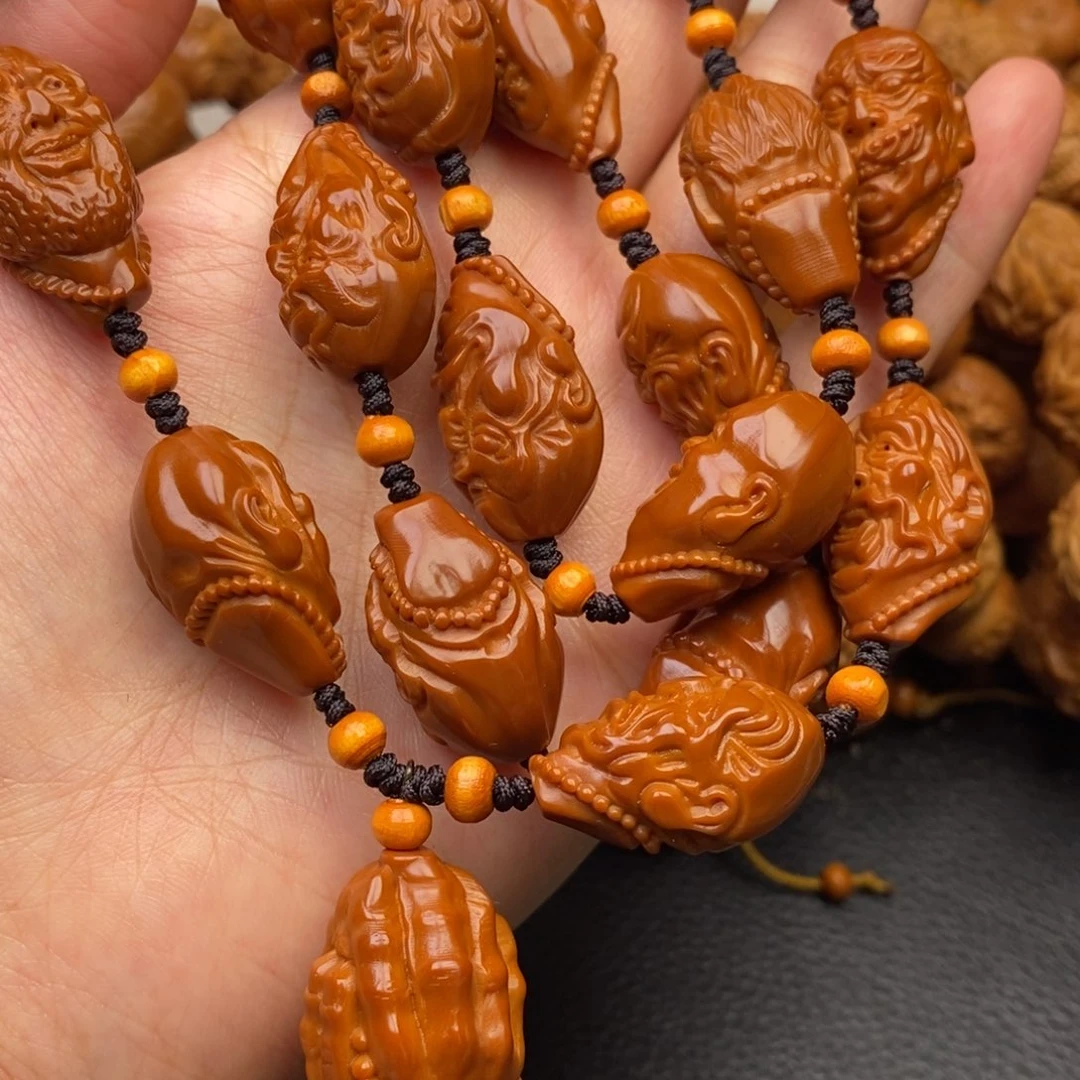 手串橄榄核十八罗汉脖挂