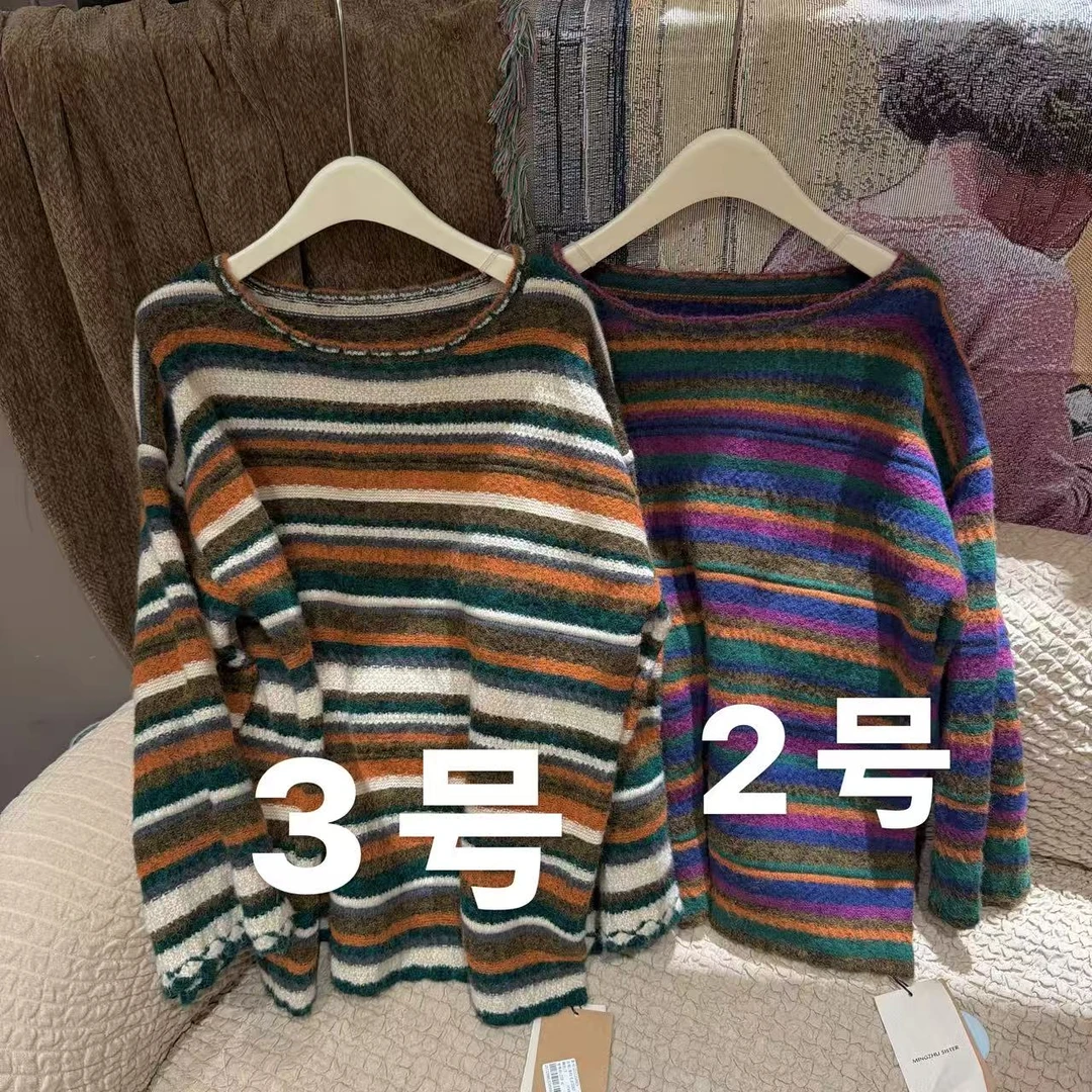 MZ.sister条纹毛衣【60025】