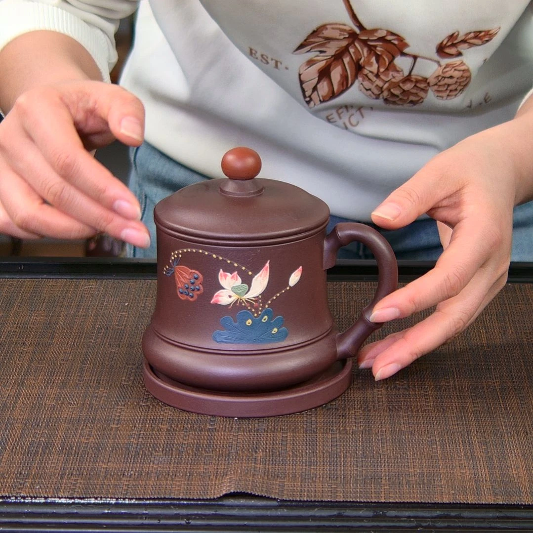 茶杯紫砂高货放漏