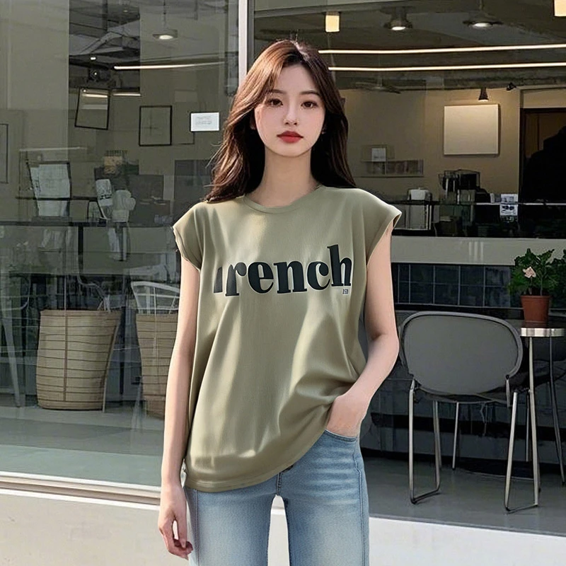 秋季新款落肩宽松版短袖T恤女时尚韩版学生外穿休闲ins上衣