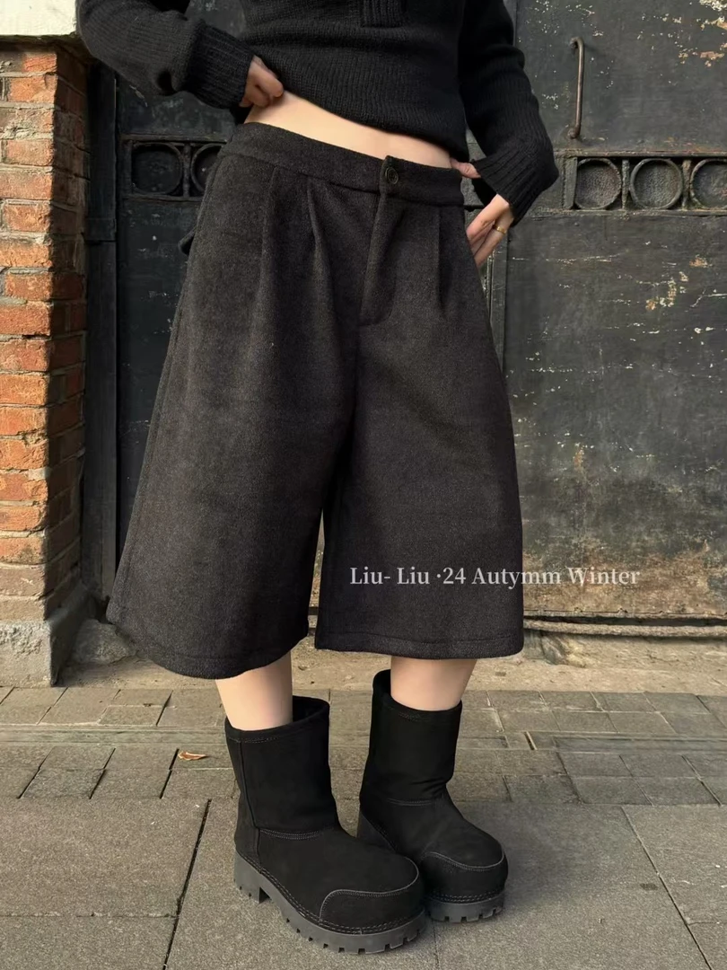 福秒NO退NO换 liuliu家羊呢七分裤