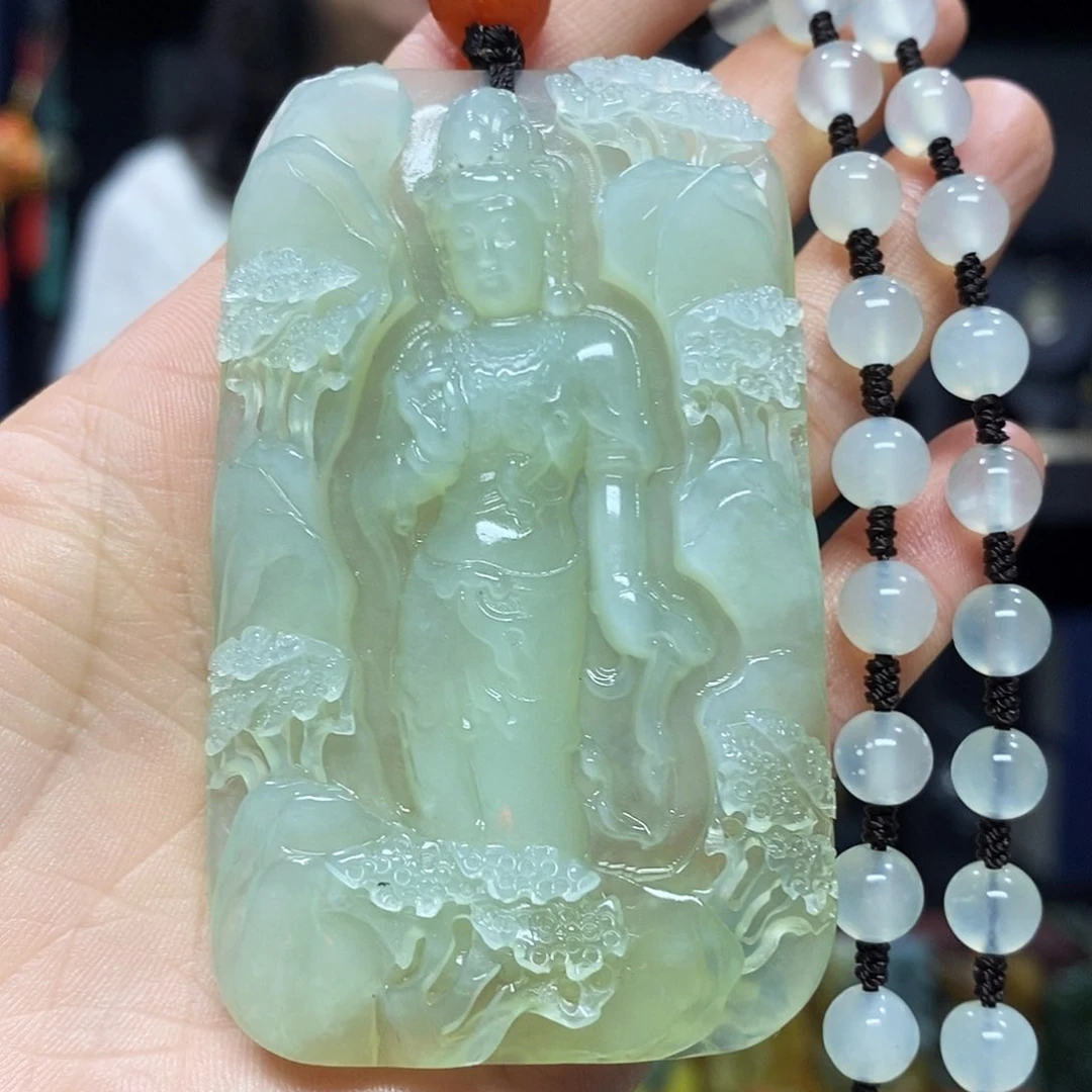 未镶嵌岫玉挂件吊坠