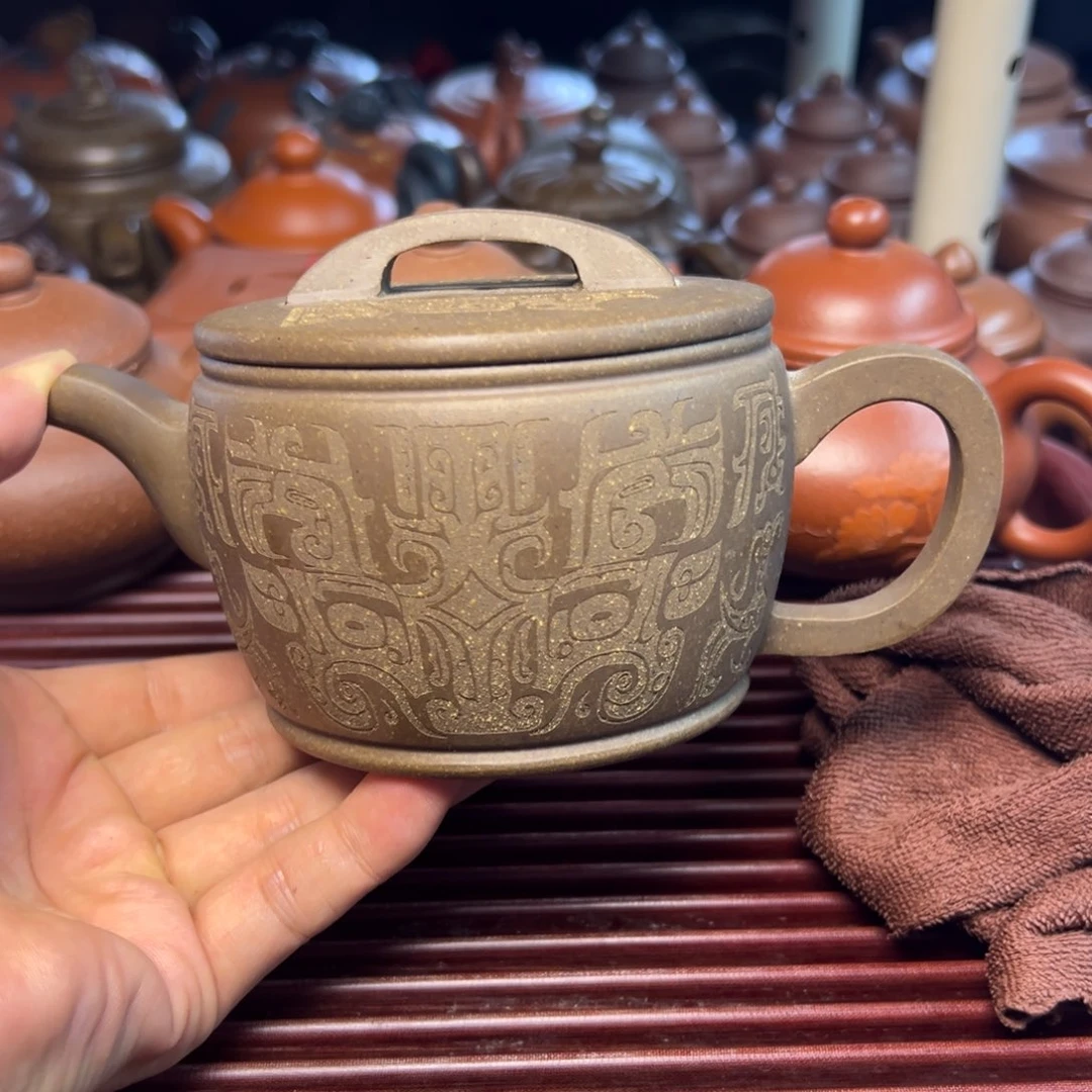 紫砂茶壶宜兴原矿紫砂壶350毫升容量