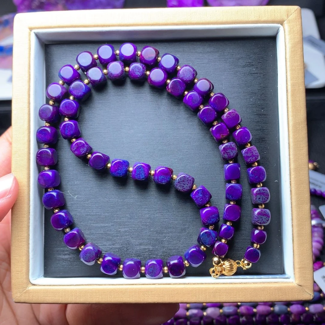 苏纪石（舒俱来）项链18K金镶嵌