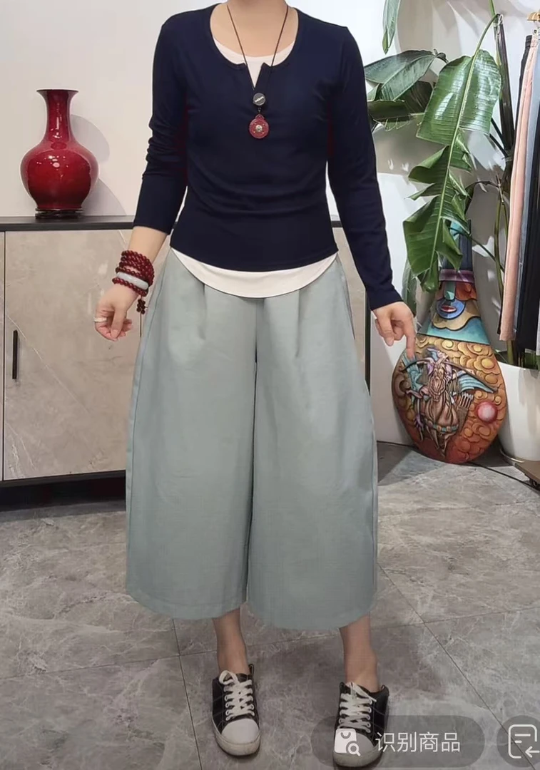 S8003气球裤欧货时尚显瘦休闲裤