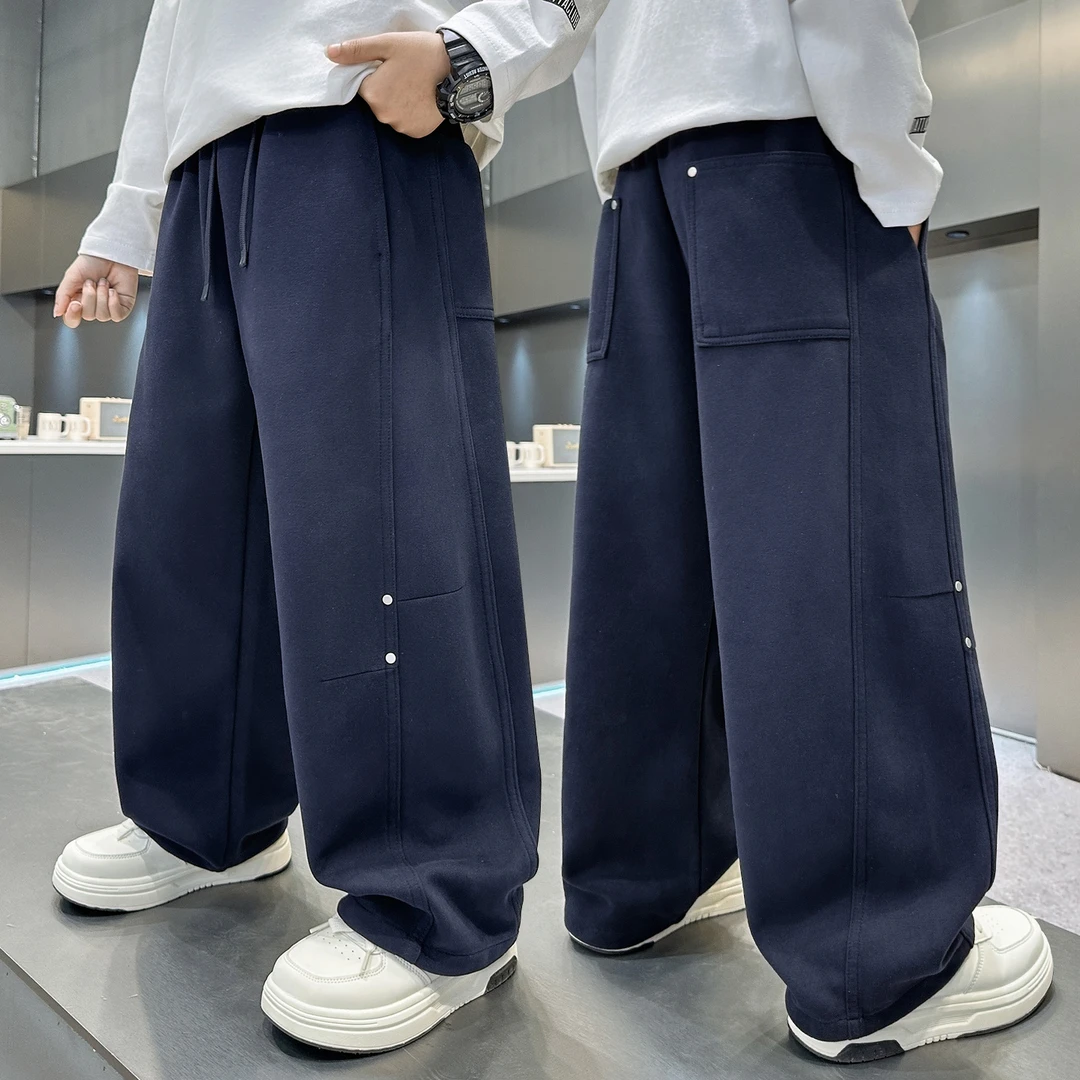 儿童装男童春秋裤子2025新款洋气休闲时髦卫裤男孩秋装运动长裤潮