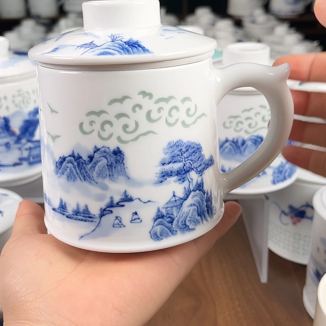樱***子景德镇高温手绘陶瓷家用