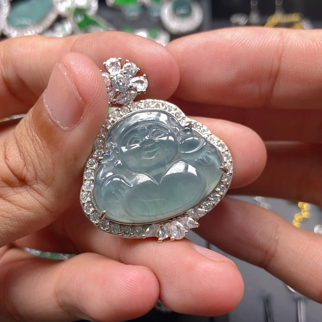 翡翠未镶嵌吊坠(不含链)