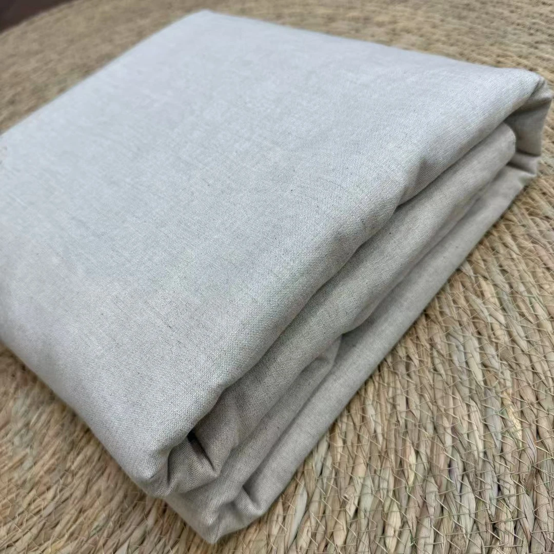 【17支汉麻双雨露被套】17支双针扣子雨露麻蚕宝丝被套