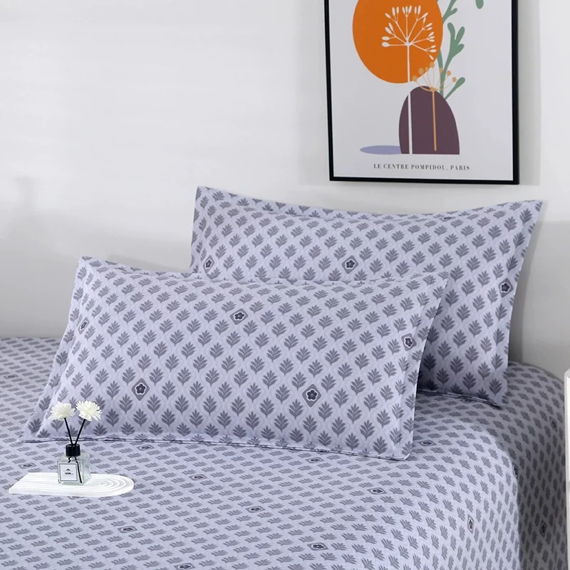 原棉粗布印花枕套48*74微瑕～T41（会缩水）