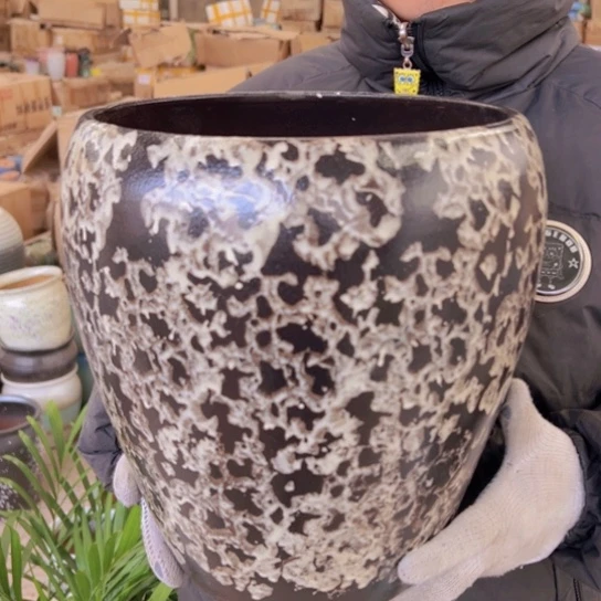 紫砂花盆高31口25—————