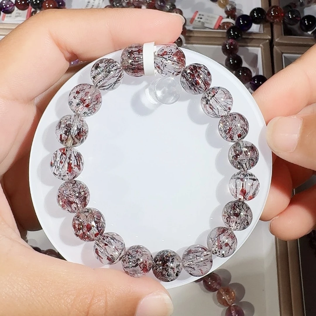 未镶嵌手链水晶10mm彼岸花超七手串
