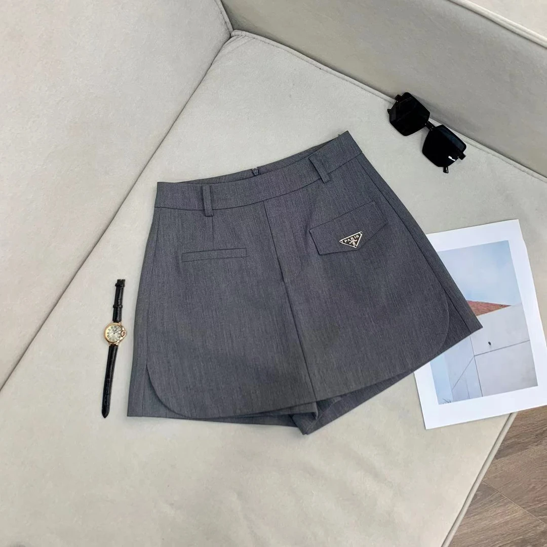 裙裤！裤裙！‘’三角牌‘’简约风夏季高级灰A字半裙 800827  仓