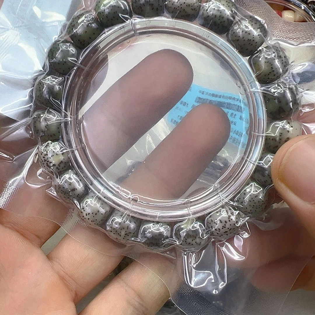手串星月菩提16尽头卡姿兰大眼睛绿包白菩提单圈11