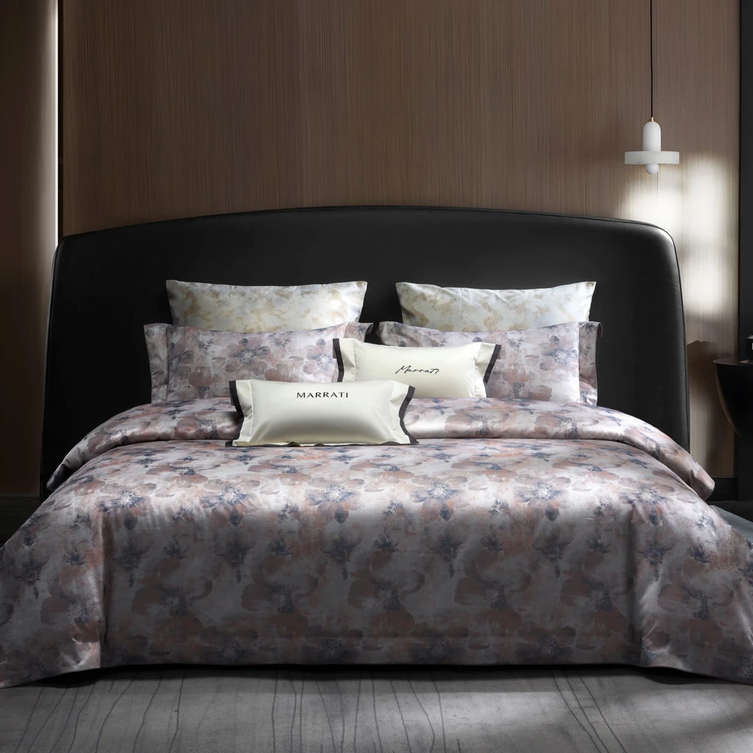 【SeeySe Life】轻奢复古匹马棉贡缎全棉色织提花四件套-馥雅