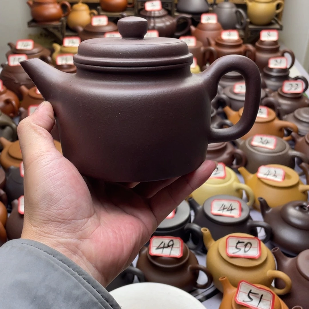 紫砂茶壶宜兴紫砂半手工