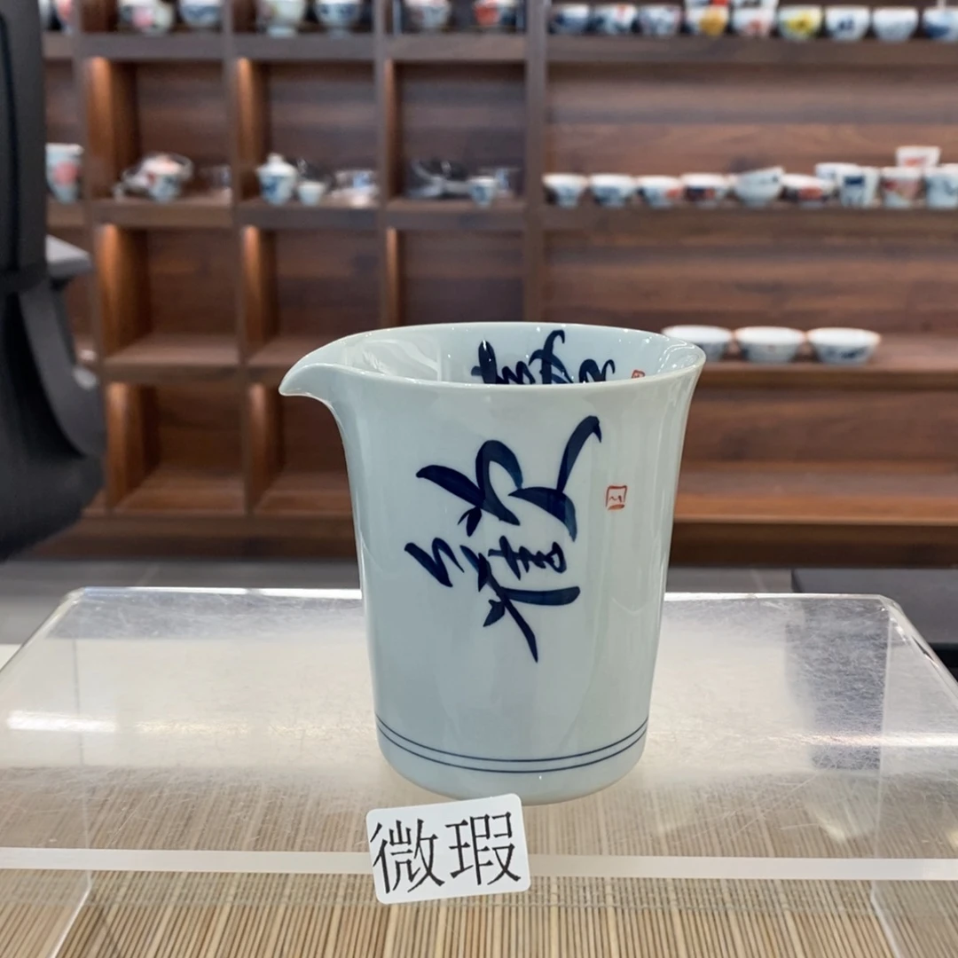 釉下彩老陶泥手工绘制