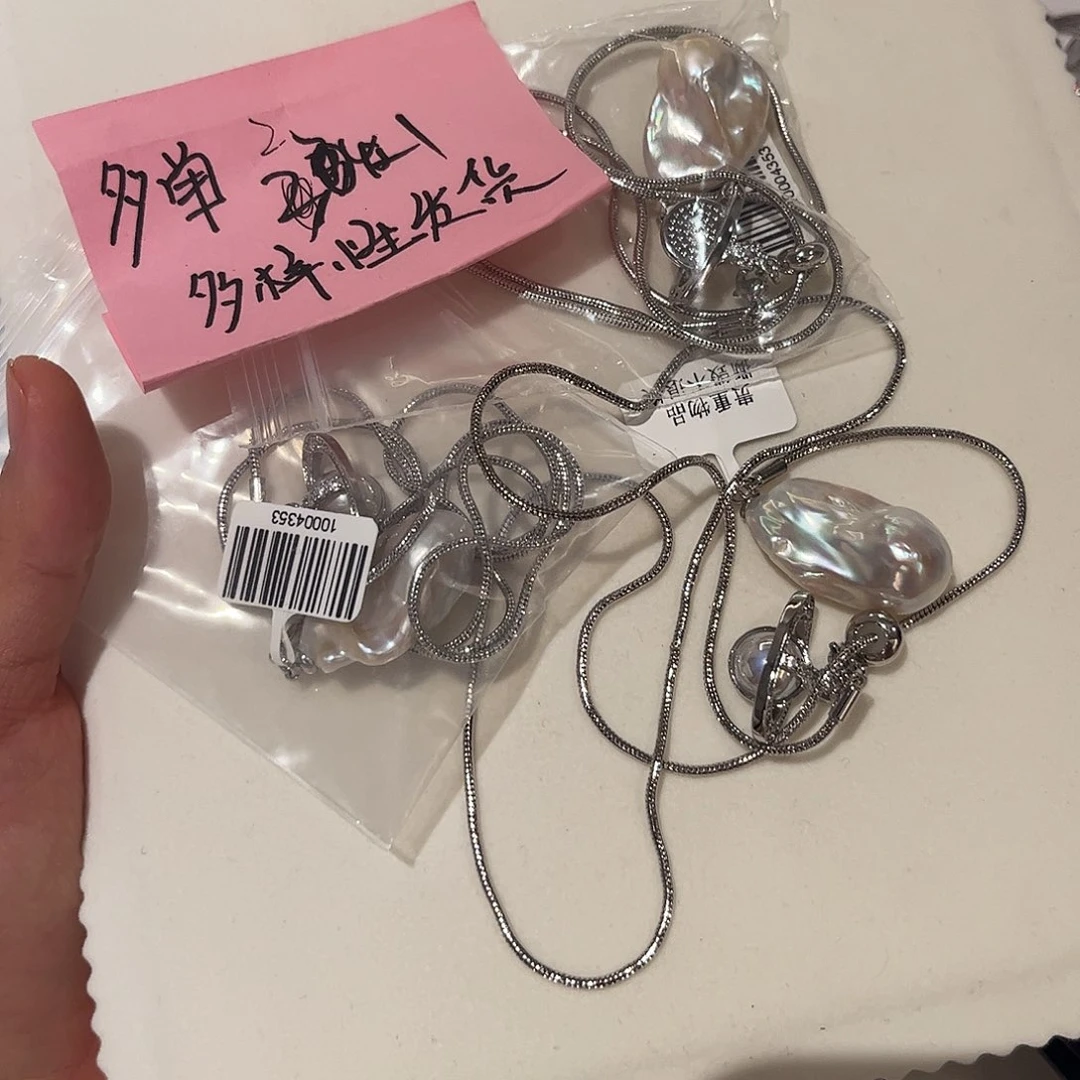 合金淡水珍珠耳饰