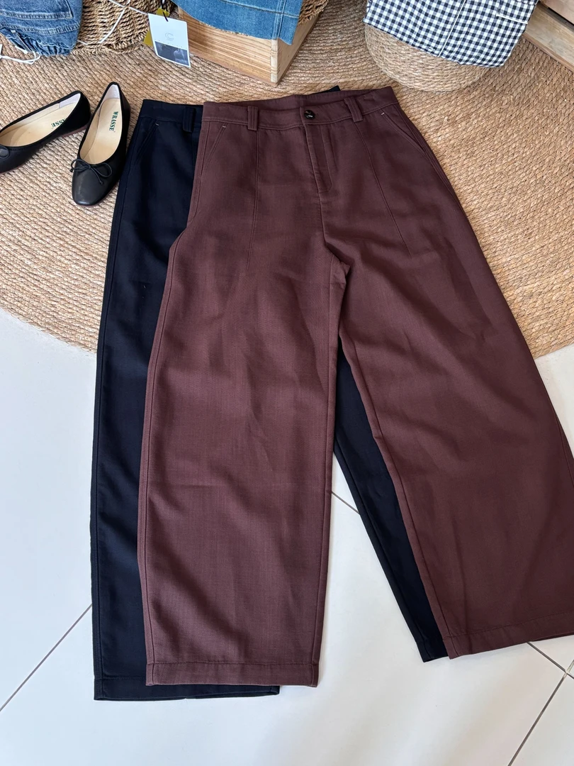 【弯刀裤】chalan 秋款高腰弯刀裤休闲裤H25Q01103