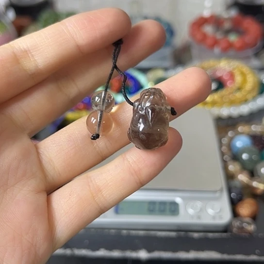 水晶矿坑未镶嵌钥匙扣