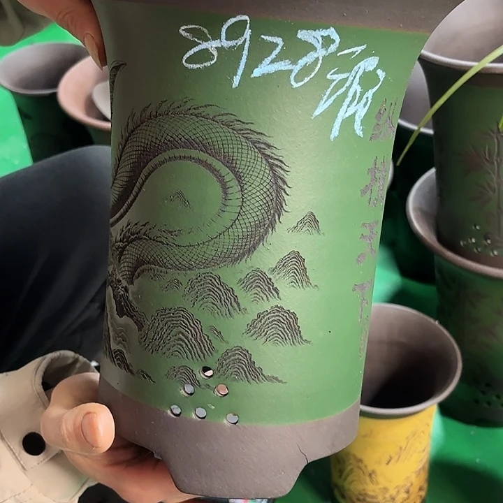 云***風紫砂花盆微瑕大号