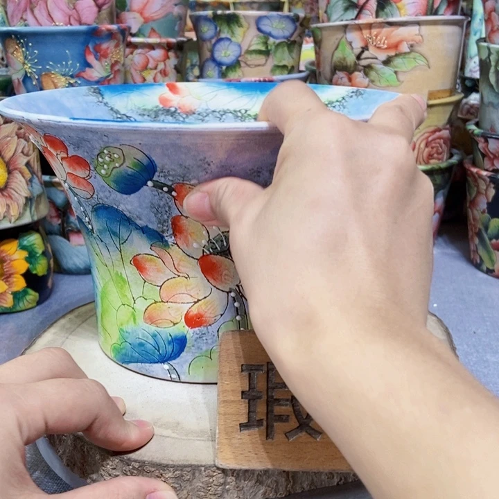 景德镇艺术手绘作品