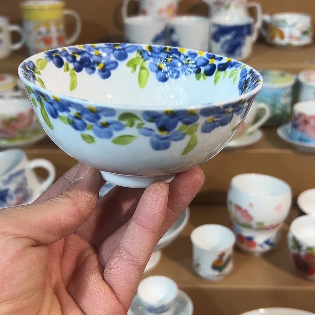 陶瓷景德镇手工手绘陶瓷5寸碗