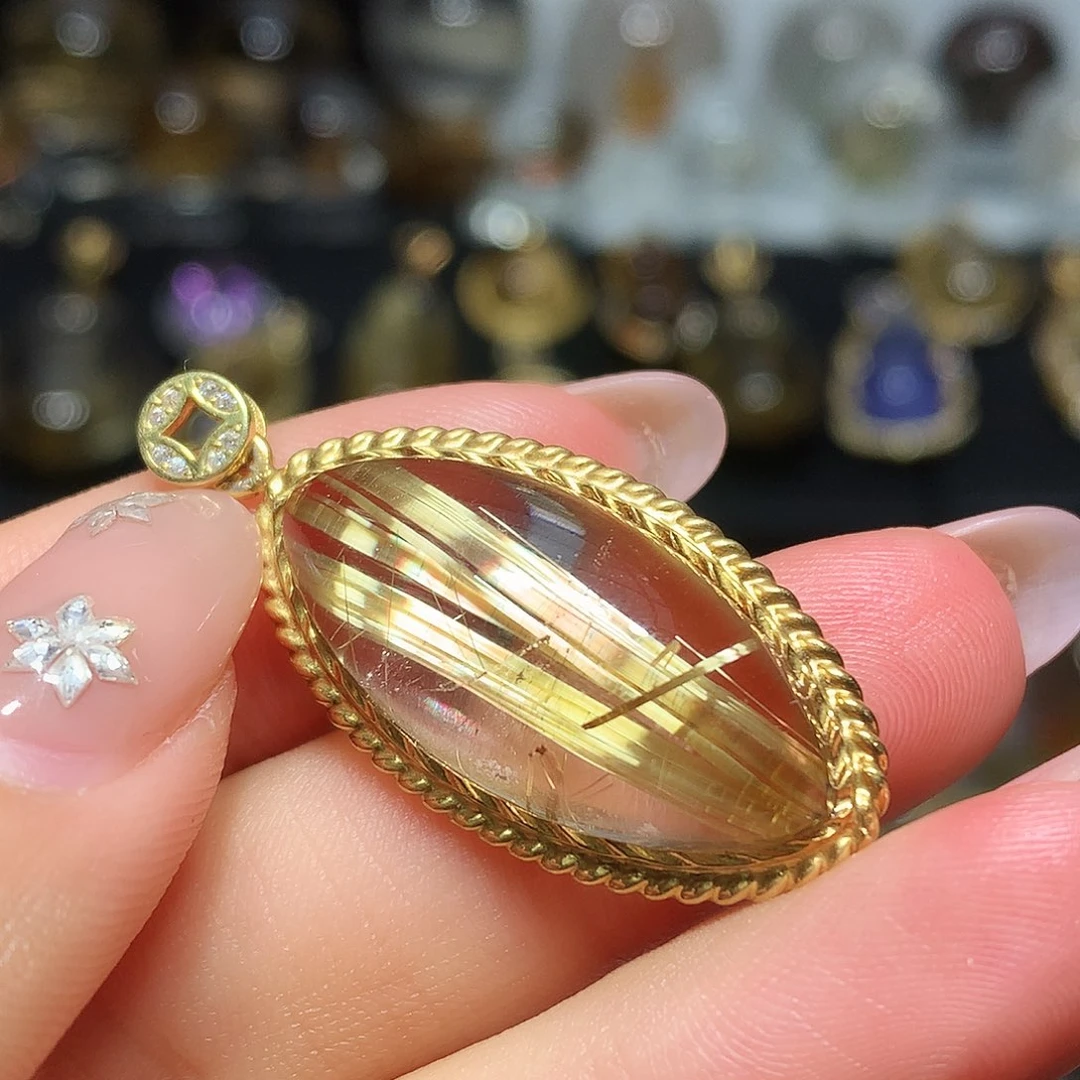 银S925镀金镶嵌水晶珠宝半成品