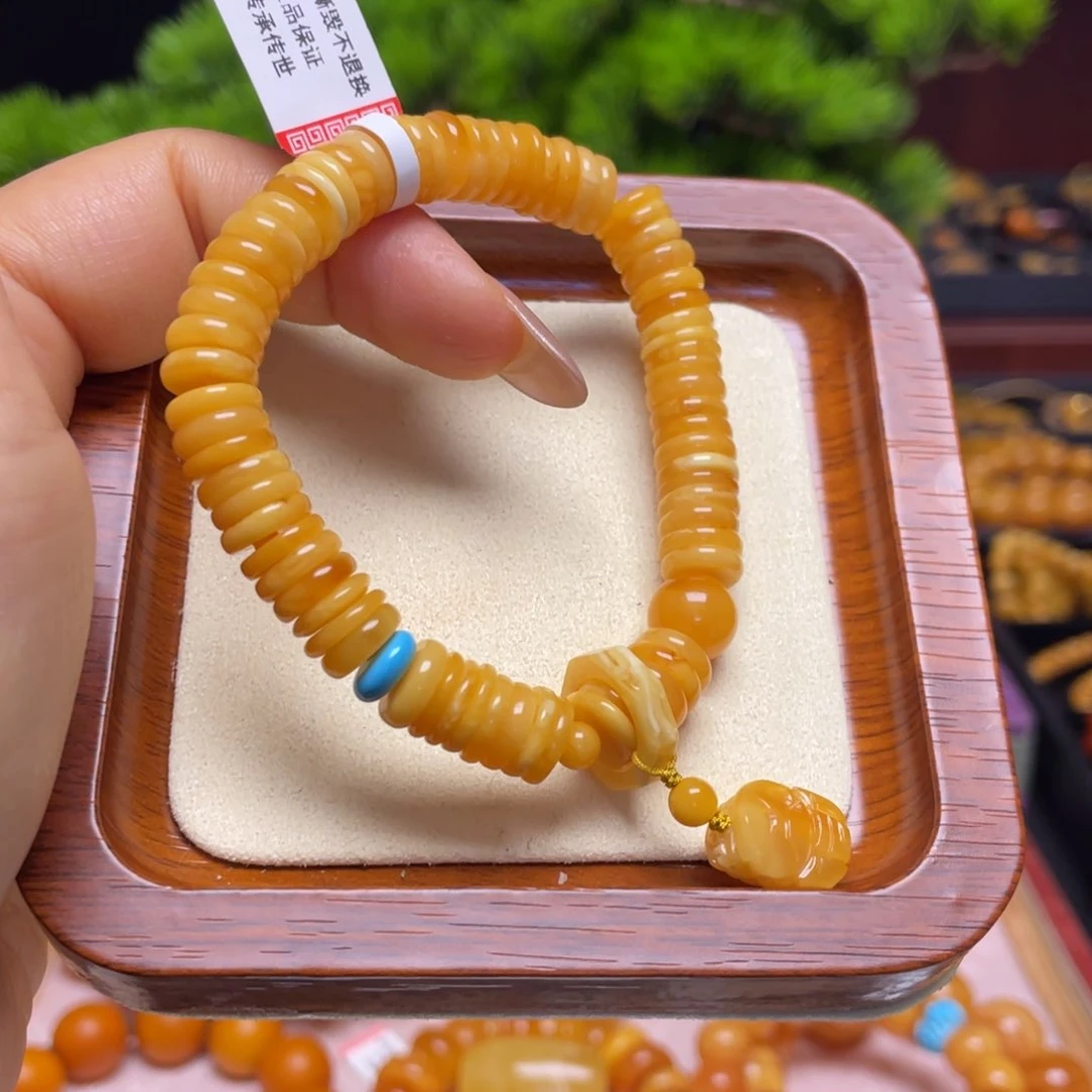 蜜蜡手链未镶嵌手串