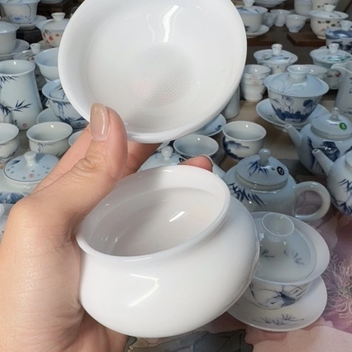 微瑕冰种专场一体全瓷茶漏