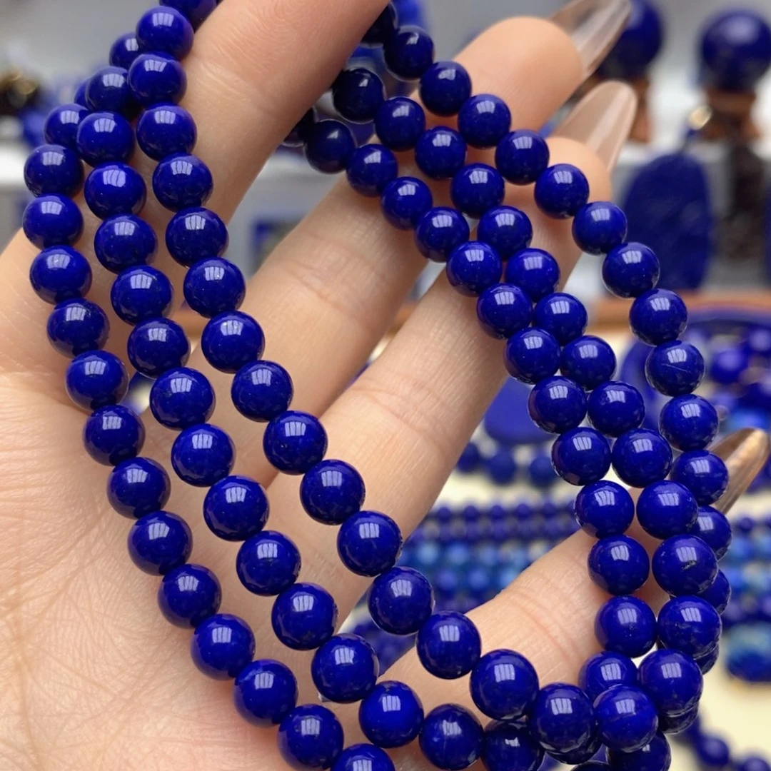 青金石未镶嵌手链6mm108