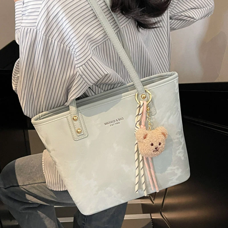 上班通勤大容量托特包女韩系时尚休闲单肩包2025春季新款百搭女包