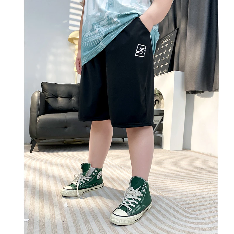 胖孩子童装夏季冰丝速干短裤中大童薄五分裤凉感快干中裤G2KZ1879