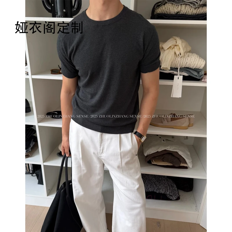 ZHUOLINZHANG/适众全覆盖 质感强推100棉柔软透气百搭身材针织T