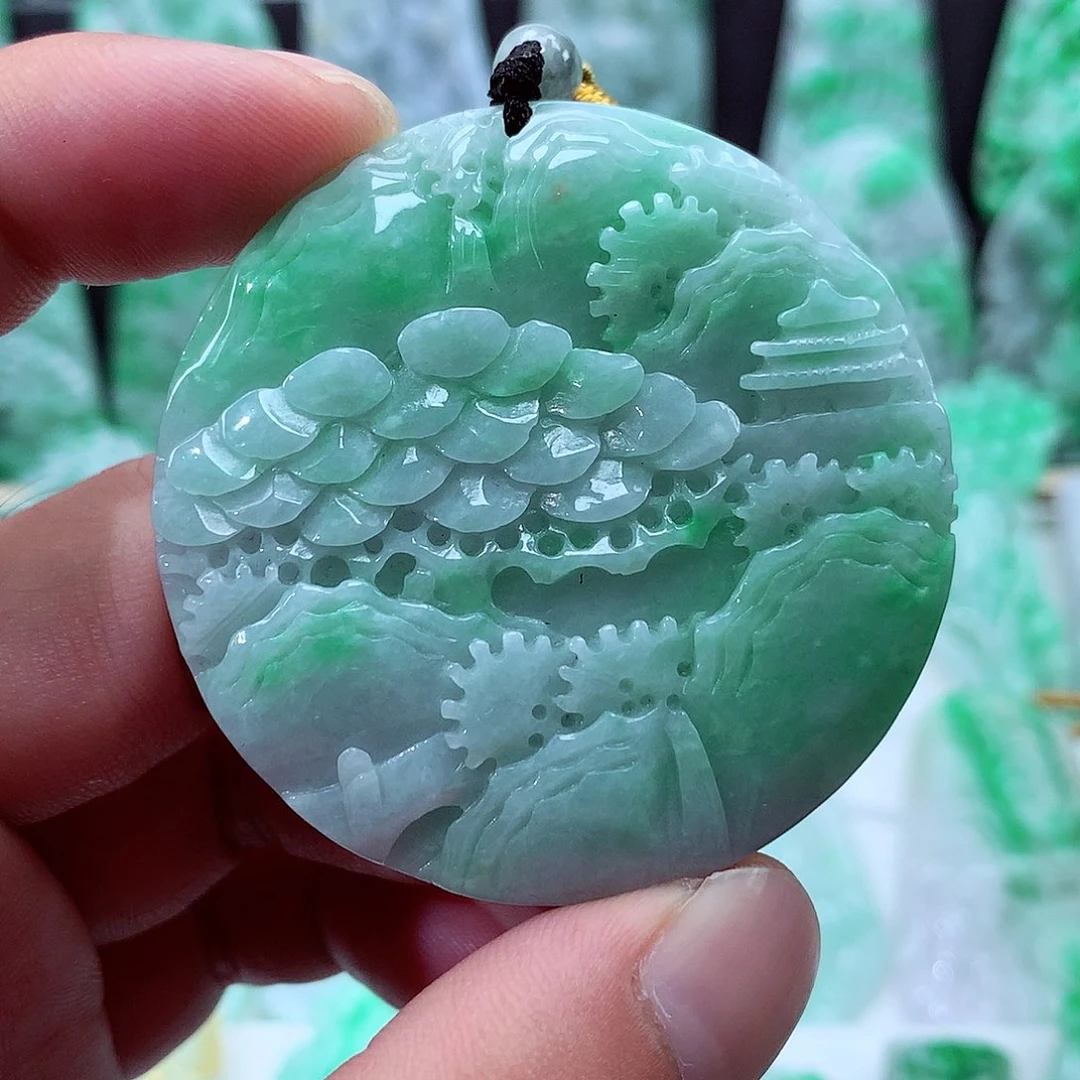 翡翠未镶嵌颈饰翡翠吊坠